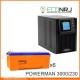 ИБП POWERMAN ONLINE 1000 Plus + Аккумуляторная батарея Delta DTM 12230 L