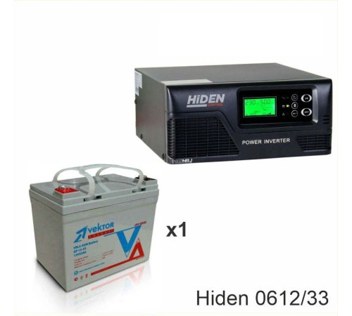 ИБП Hiden Control HPS20-0612 + Аккумуляторная батарея Vektor GL 12-33