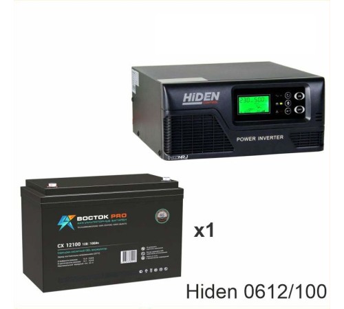 ИБП Hiden Control HPS20-0612 + Аккумуляторная батарея ВОСТОК PRO СХ-12100