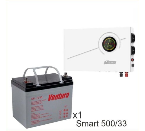 ИБП Powerman Smart 500 INV + Аккумуляторная батарея Ventura GPL 12-33