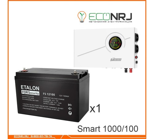 ИБП Powerman Smart 1000 INV + Аккумуляторная батарея ETALON FS 12100