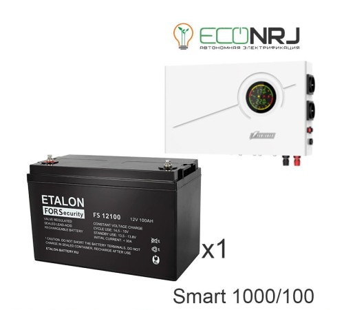 ИБП Powerman Smart 1000 INV + Аккумуляторная батарея ETALON FS 12100