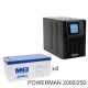 ИБП POWERMAN ONLINE 2000 Plus + Аккумуляторная батарея MNB MNG250-12