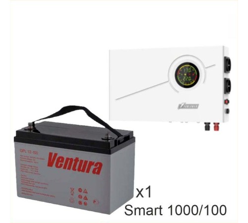 ИБП Powerman Smart 1000 INV + Аккумуляторная батарея Ventura GPL 12-100