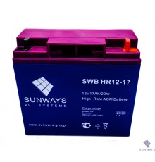 Аккумуляторная батарея SUNWAYS HR 12-17