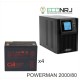 ИБП POWERMAN ONLINE 2000 Plus + Аккумуляторная батарея CSB GPL12800