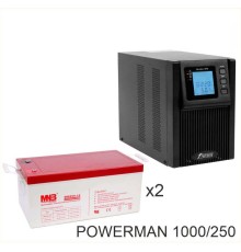 ИБП POWERMAN ONLINE 1000 Plus + MNB MМ250-12