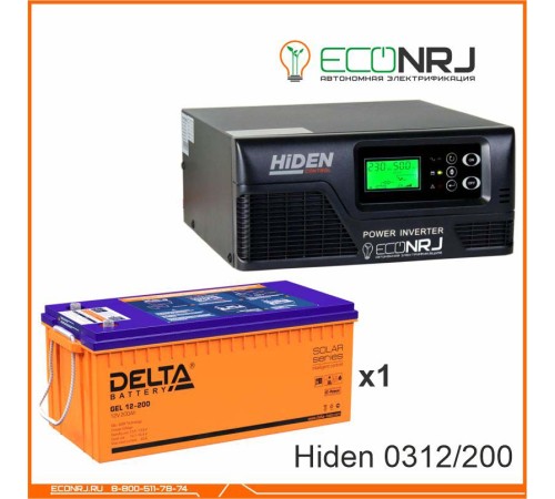 ИБП Hiden Control HPS20-0312 + Аккумуляторная батарея Delta GEL 12-200