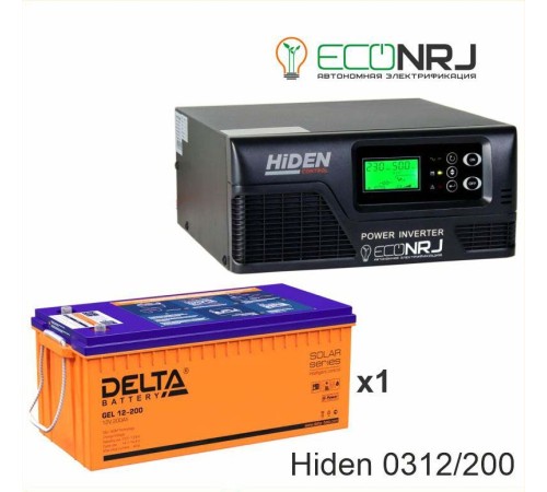 ИБП Hiden Control HPS20-0312 + Аккумуляторная батарея Delta GEL 12-200