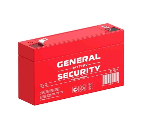 Аккумуляторная батарея General Security GS1.3-6