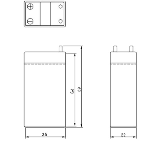 Аккумуляторная батарея Delta DT 401