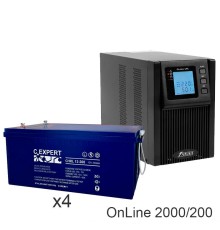 ИБП POWERMAN ONLINE 2000 Plus + ETALON CHRL 12-200