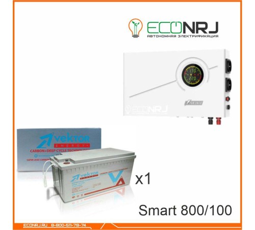 ИБП Powerman Smart 800 INV + Аккумуляторная батарея Vektor VPbC 12-100