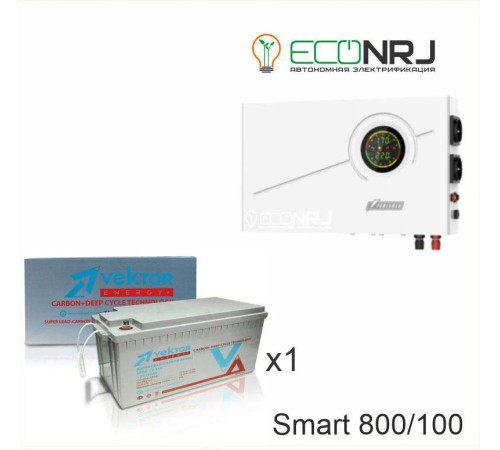 ИБП Powerman Smart 800 INV + Аккумуляторная батарея Vektor VPbC 12-100