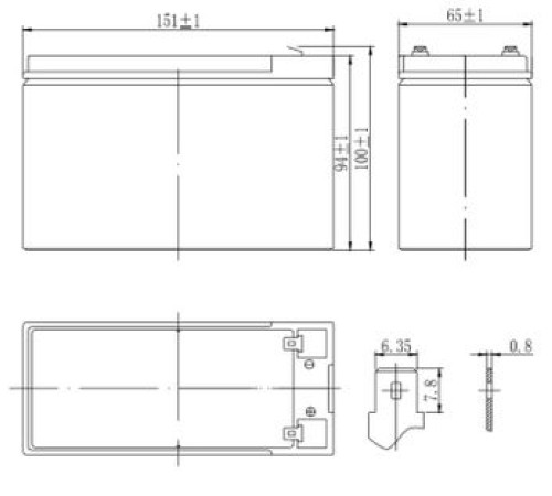 Аккумуляторная батарея Delta DTM 1209