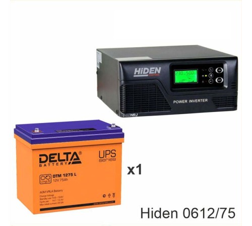 ИБП Hiden Control HPS20-0612 + Аккумуляторная батарея Delta DTM 1275 L