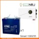 ИБП Powerman Smart 1000 INV + Аккумуляторная батарея ETALON CHRL 12-55