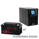 ИБП POWERMAN ONLINE 2000 Plus + Аккумуляторная батарея CSB GP12650