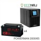 ИБП POWERMAN ONLINE 2000 Plus + Аккумуляторная батарея CSB GP12650