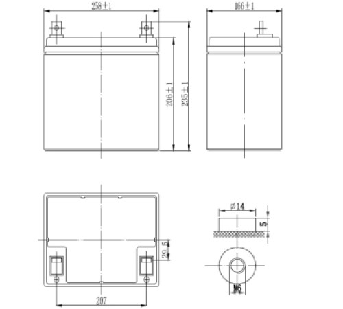 Аккумуляторная батарея Delta GX 12-60