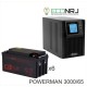 ИБП POWERMAN ONLINE 1000 Plus + Аккумуляторная батарея CSB GPL12650