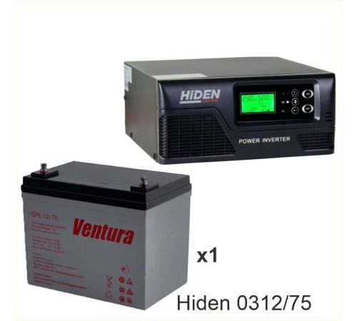 ИБП Hiden Control HPS20-0312 + Аккумуляторная батарея Ventura GPL 12-75