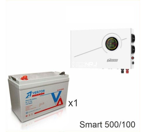 ИБП Powerman Smart 500 INV + Аккумуляторная батарея Vektor GL 12-100