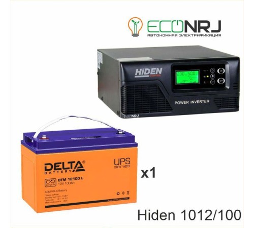 ИБП Hiden Control HPS20-1012 + Аккумуляторная батарея Delta DTM 12100 L