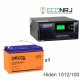 ИБП Hiden Control HPS20-1012 + Аккумуляторная батарея Delta DTM 12100 L