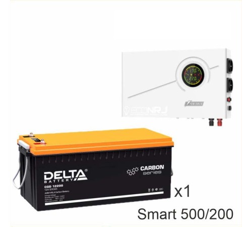 ИБП Powerman Smart 500 INV + Аккумуляторная батарея Delta CGD 12200