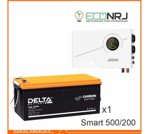 ИБП Powerman Smart 500 INV + Аккумуляторная батарея Delta CGD 12200