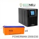 ИБП POWERMAN ONLINE 2000 Plus + Аккумуляторная батарея Delta DTM 12230 L