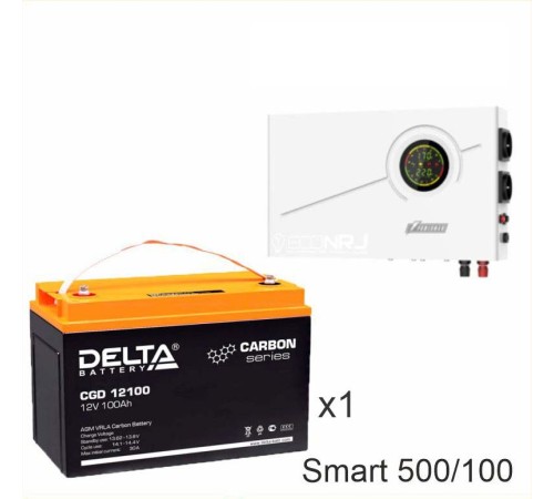 ИБП Powerman Smart 500 INV + Аккумуляторная батарея Delta CGD 12100