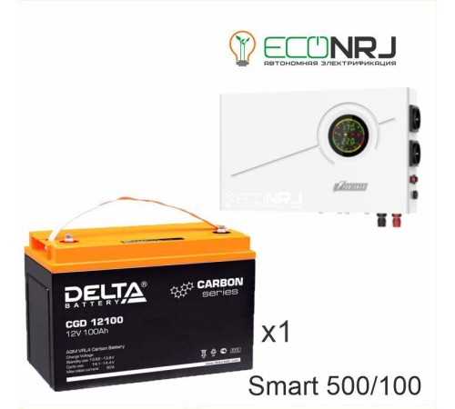 ИБП Powerman Smart 500 INV + Аккумуляторная батарея Delta CGD 12100