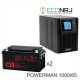 ИБП POWERMAN ONLINE 1000 Plus + Аккумуляторная батарея CSB GP12650