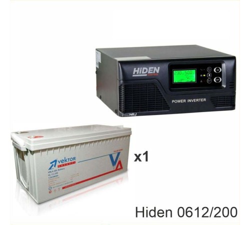 ИБП Hiden Control HPS20-0612 + Аккумуляторная батарея Vektor GL 12-200