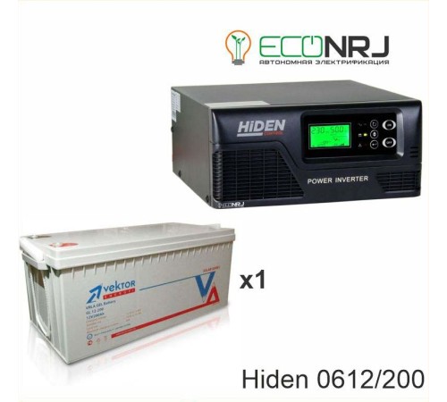 ИБП Hiden Control HPS20-0612 + Аккумуляторная батарея Vektor GL 12-200