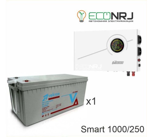 ИБП Powerman Smart 1000 INV + Аккумуляторная батарея Vektor GL 12-250