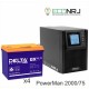 ИБП POWERMAN ONLINE 2000 Plus + Аккумуляторная батарея Delta GX 12-75