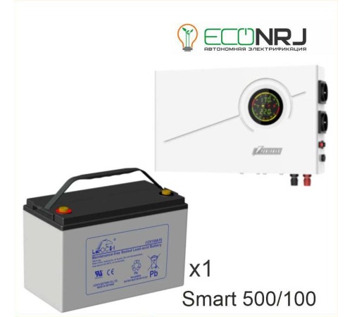 ИБП Powerman Smart 500 INV + Аккумуляторная батарея LEOCH DJM12100