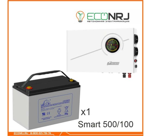 ИБП Powerman Smart 500 INV + Аккумуляторная батарея LEOCH DJM12100