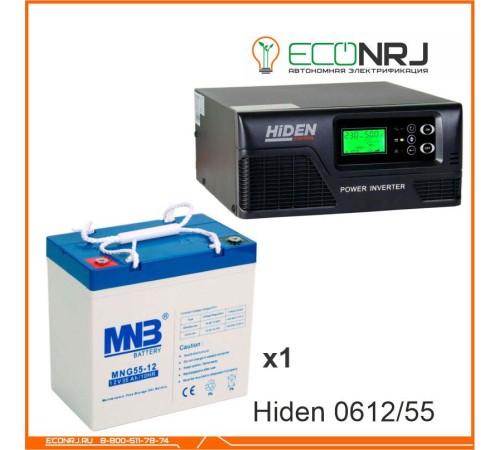 ИБП Hiden Control HPS20-0612 + Аккумуляторная батарея MNB MNG55-12