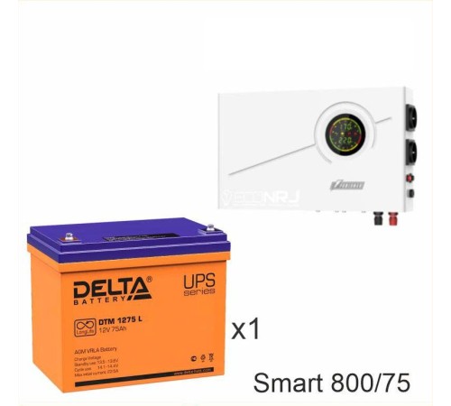 ИБП Powerman Smart 800 INV + Аккумуляторная батарея Delta DTM 1275 L