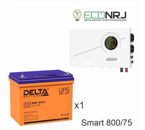 ИБП Powerman Smart 800 INV + Аккумуляторная батарея Delta DTM 1275 L