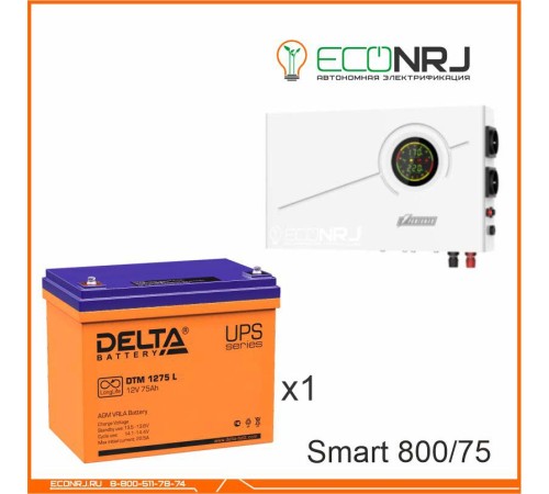 ИБП Powerman Smart 800 INV + Аккумуляторная батарея Delta DTM 1275 L