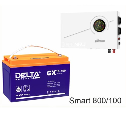 ИБП Powerman Smart 800 INV + Аккумуляторная батарея Delta GX 12-100