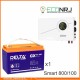 ИБП Powerman Smart 800 INV + Аккумуляторная батарея Delta GX 12-100