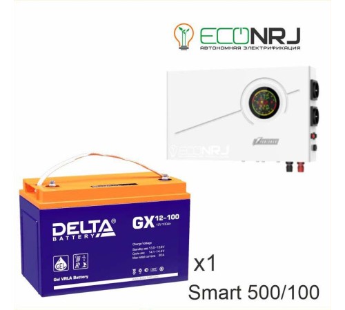 ИБП Powerman Smart 500 INV + Аккумуляторная батарея Delta GX 12-100