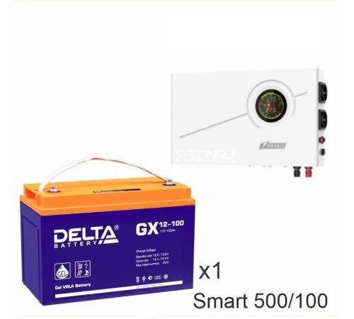 ИБП Powerman Smart 500 INV + Аккумуляторная батарея Delta GX 12-100