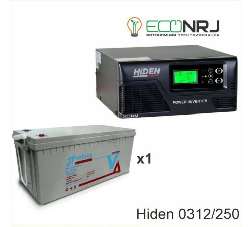 ИБП Hiden Control HPS20-0312 + Аккумуляторная батарея Vektor GL 12-250